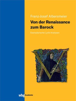 cover image of Von der Renaissance zum Barock
